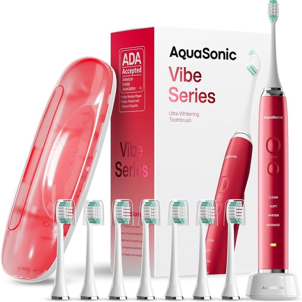 Vibe Series Red Electric Toothbrush